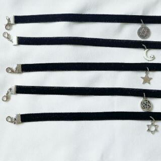 Velvet Choker with Tiny charm #STAR