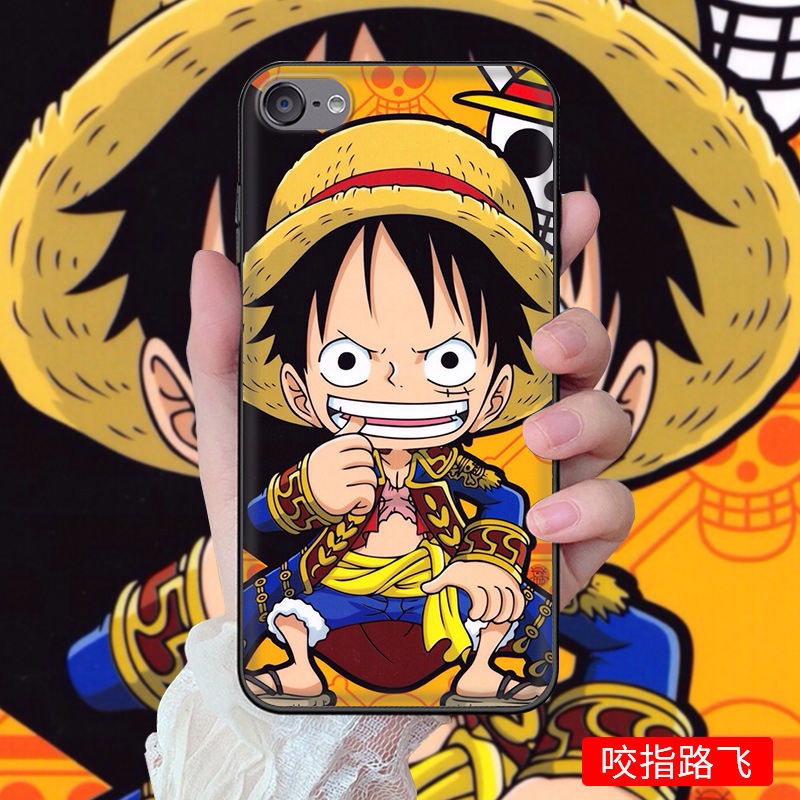 Apple ipod touch 7th/ 6th/ 5th Gen อะนิเมะลูฟี่การ์ตูน Kaws Spiderman Kobe เคสป้องกันแบบเต็ม