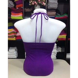 Chotyshop พร้อมส่ง ผูกคอ สีสีม่วงราเวนเดอร์