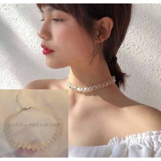 🇹🇭พร้อมส่ง🔮สร้อยคอโชคเกอร์ลูกปัดหัวใจ💗💖วิ้งค์ๆใสๆ