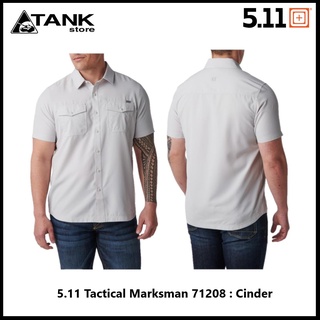 5.11 Tactical Marksman Short Sleeve  UPF 50+ # 71208 เสื้อเชิร์ตแขนสั้นสไตล์แทคติคอล ผ้าไนลอนยืด เนื้อโปร่ง ป้องกัน UV ในระดับ UPF 50+ โดย Tankstore