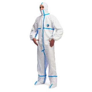 ชุด PPE DUPONT TYVEK 600 (L) ป้องกันฝุ่นละออง สารเคมี และเชื้อโรค ไวรัส