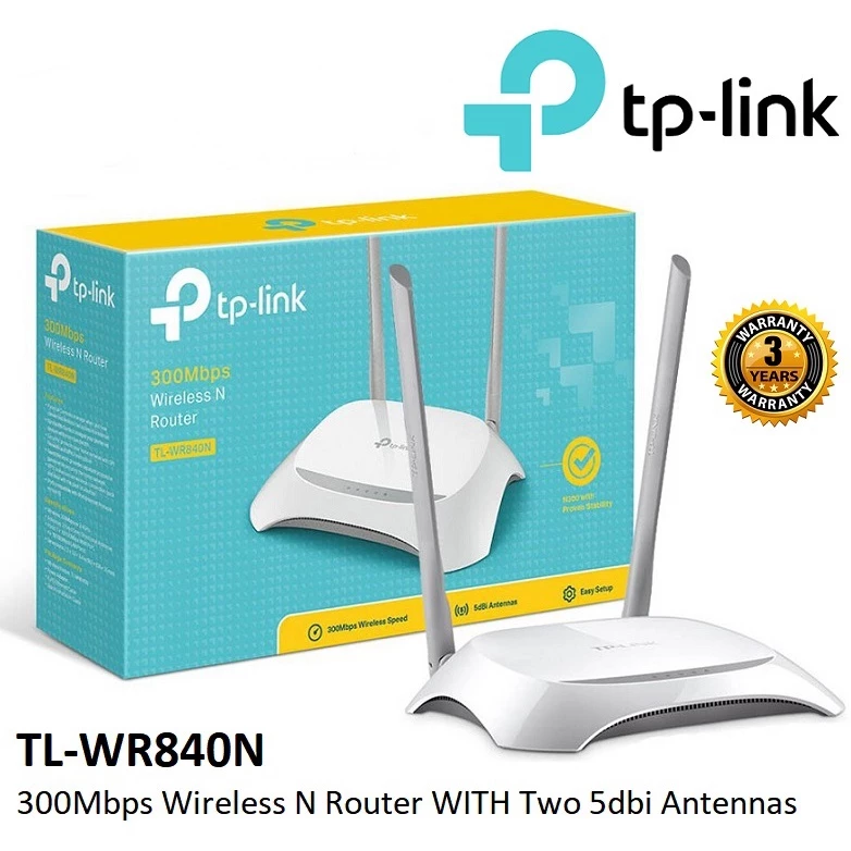⚡️เร้าเตอร์แรง ราคาถูก⚡️ TP-LINK (TL-WR840N) Router Wireless N300 LAN 4 ช่อง แบบ 10/100Mbps ความเร็วสูง รับประกัน LT