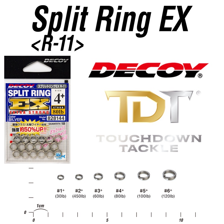 DECOY R-11 SPLIT RING EX *** สปริทริง งานเหยื่อปลอม JAPAN 100% ***