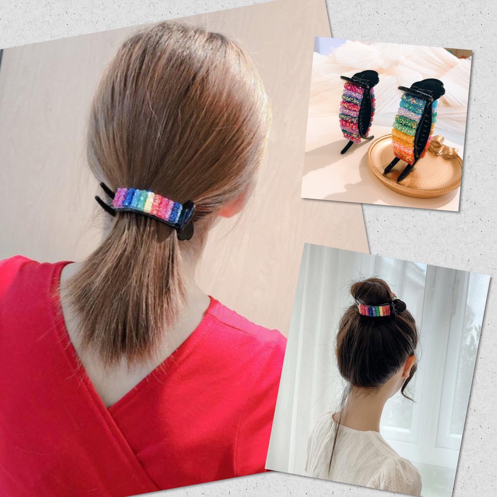 กิ๊บหนีบผม สีรุ้ง กิ๊บติดผม  ที่หนีบผม แฟชั่น งานดีพรีเมี่ยม - รูปที่ 5