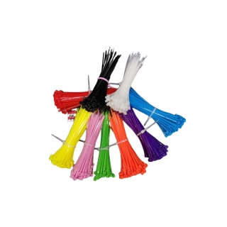 โปรโมชั่น : เคเบิ้ลไทร์ 4"（2.5100）สายรัดพลาสติก cabletie 9สี ถุงละ100เส้น