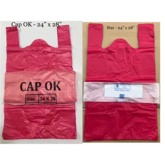 24x28 (No.75) Cap Ok / Star Plastic Bag