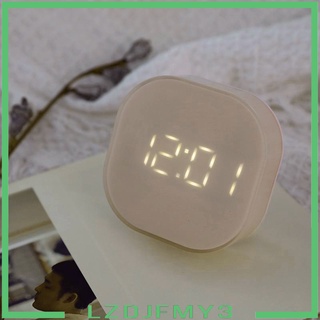 [ราคาจำกัดเวลา] Small Square Bedside Digital Alarm Clock Magnetic with Snooze Timer Pink