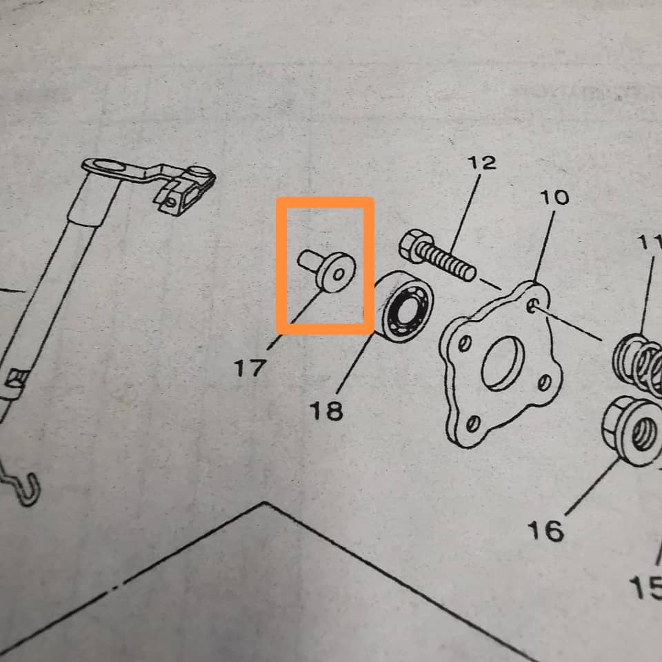 YAMAHA Y125Z PUSH ROD (CF)