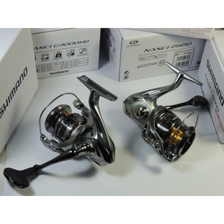 ใหม่ล่าสุด 💥💥#SHIMANO_NASCI_2021 แขนหมุนเกลียว 5+1BB เบรค 9kg น้ำหนัก 240g #2500 #C3000 #C3000HG