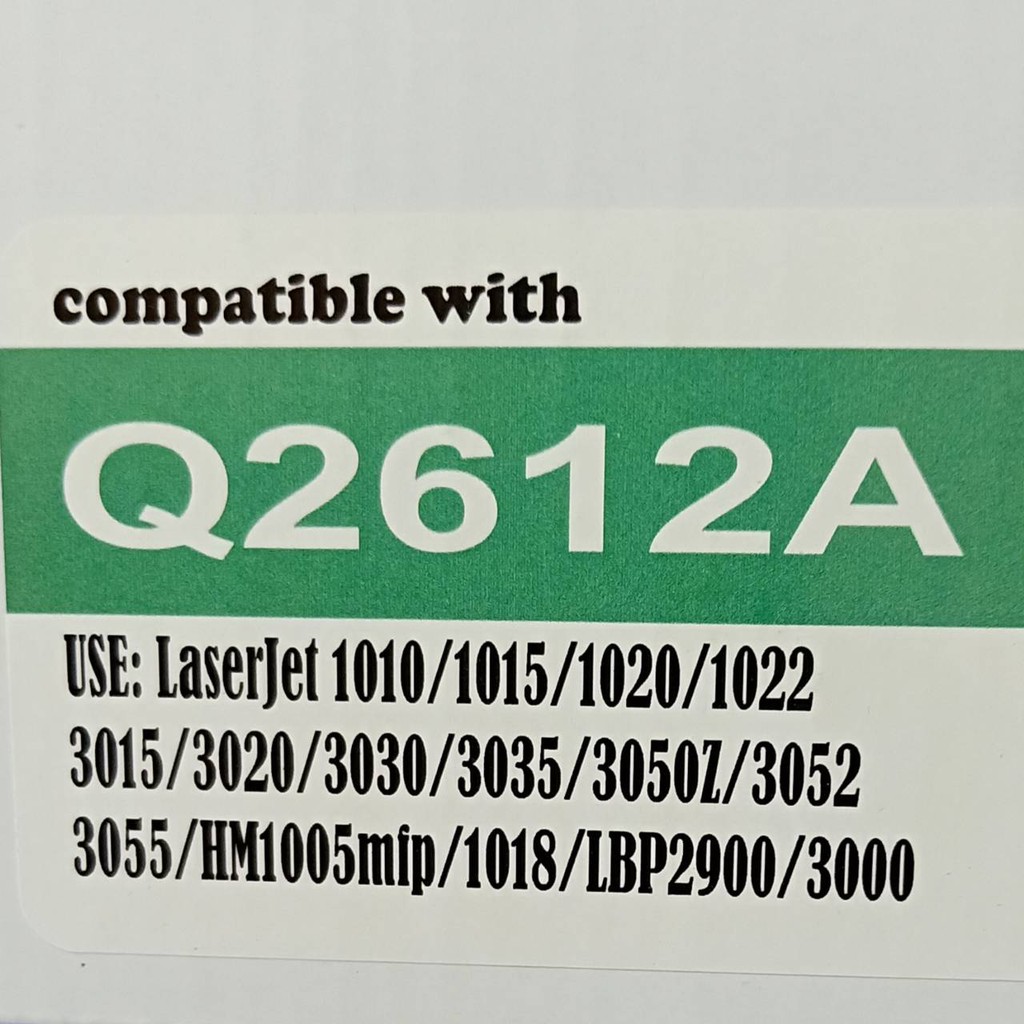 Leader Toner Q2612A /2612A / 12A For HP LaserJet/3050/1010/1012/1015/1020