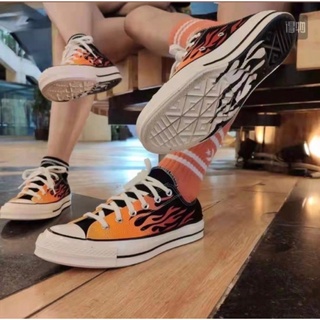 C*nverse All Star Chuck 70 Archive Print Flame Black/Enamel Red รุ่นสุดฮิต กลับมาแล้ว พร้อมส่ง Size 36-44 แถมกล่อง