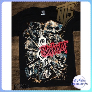 Slipknot ROCK เสื้อยืด เสื้อวง เสื้อดำ สกรีนลายอย่างดี ผ้าหนานุ่ม ไม่หดไม่ย้วย  T SHIRT S M L XL XXL