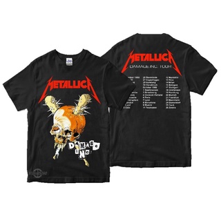 Kaos เสื้อยืดพรีเมี่ยม metallica 2 DAMAGE INC TOUR kaos metallica kaos distro