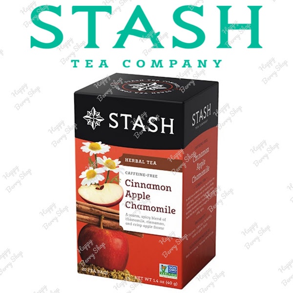 ชาสมุนไพร STASH Cinnamon Apple Chamomile Herbal Tea ชาอบเชยแอปเปิ้ลคาโมมายล์ 1กล่อง20ซอง ชาอเมริการสแปลกใหม่