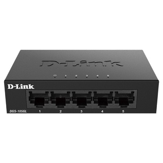 SWITCH (สวิตช์) D-LINK DGS-105GL - 5 PORTS GIGABIT METAL UNMANAGED DESKTOP SWITCH