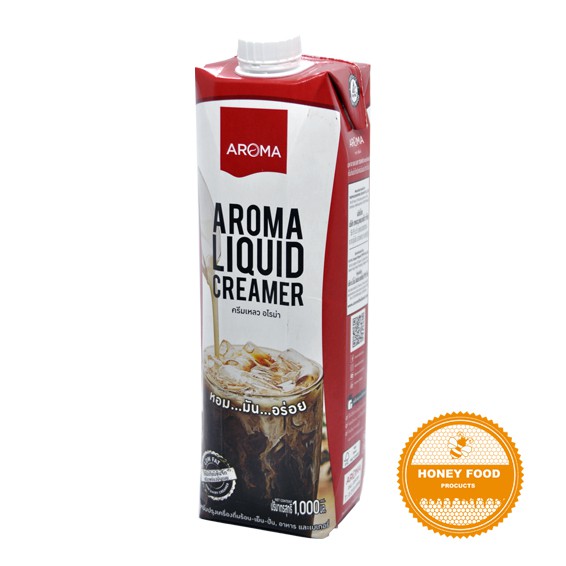 ครีมเหลวอโรม่า ครีมเทียมข้นจืด (Aroma Liquid Creamer) กล่อง 1,000 มล. ...