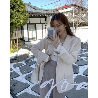 Barley white blazer set #preorder