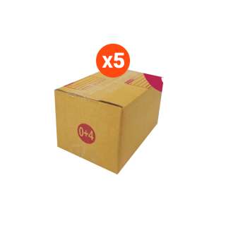 กล่องไปรษณีย์ เบอร์ 0+4 ขนาด 11x17x10 ซม. สีน้ำตาล จำนวน 5ชิ้น/แพ็ค