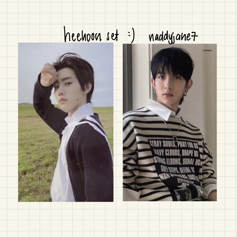 ชุดโฟโต้การ์ด ehypen heesung sunghoon
