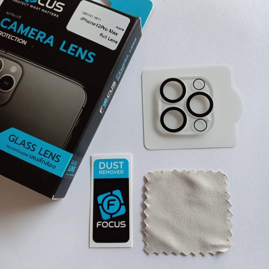 FOCUS ฟิล์มกระจกกันรอยเลนส์กล้องแบบ Full Lens  iPhone 12 Pro Max