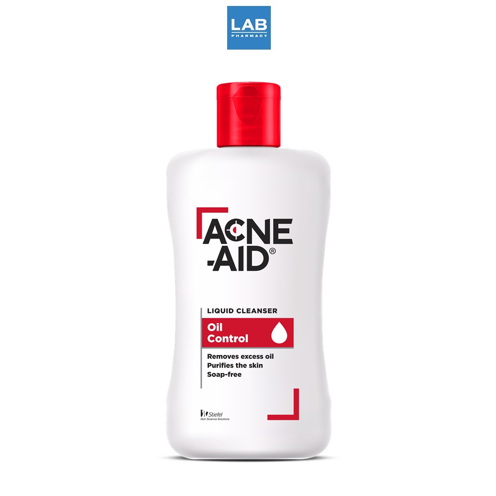 Acne-Aid Liquid Cleanser Oil Control 100 ml. - แอคเน่ เอด ลิควิด เครนเซอร์ (สีแดง) ผลิตภัณฑ์ทำความสะอาดผิวหน้าและผิวกาย