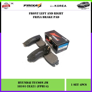 ผ้าเบรก สําหรับ Hyundai Tucson JM 2005-2010 Frixa