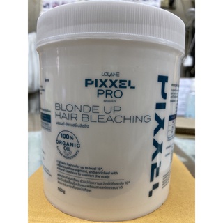 Lolane pixxel pro Blone up hair bleaching ผงฟอก โลแลน 500g  ปรับสว่างได้ถึงระดับ 10