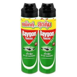 สเปรย์กำจัดแมลง BAYGON GREEN 600 มล.แพ็กคู่ ขายดีมาก