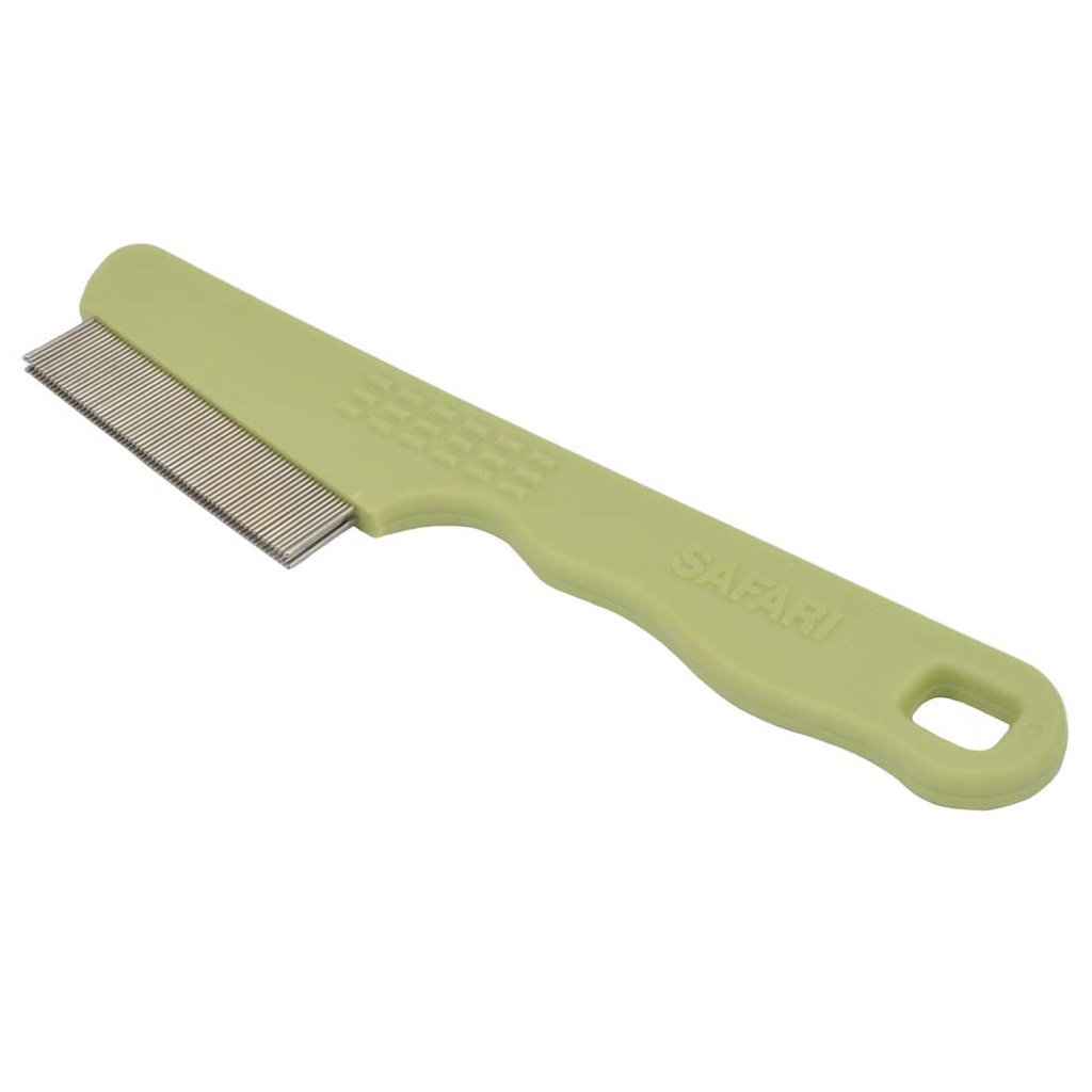Safari Flea Comb หวีจับหมัดฟันเหล็กคู่ ฟันถี่ ทนทาน จับง่าย มาตรฐาน USA และช่างกรูมมิ่ง