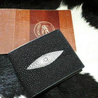 stingray skin pocket coinกระเป๋าใส่เหรียญหนังปลากระเบน