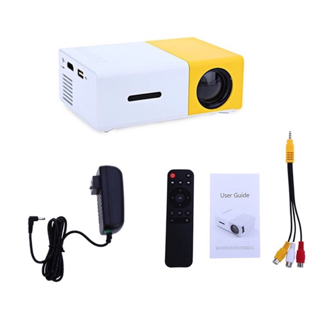 🔥ลด70฿ โค้ดSEPR2JMI🔥 YG300 โปรเจคเตอร์ Newest Mini LED Projector Home Theater Beamer