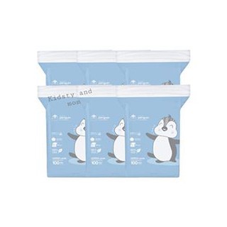 สำลี Little penguin(45)แบบแผ่น 100 แผ่น   6 แพคคร้า ขายดีมากเลยน้า  เนื้อดี นุ่มมาก