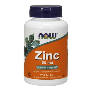 Now Foods Zinc 50 mg 250 Tablets