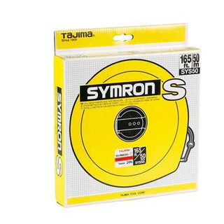 เทปวัดที่ชนิดแถบสายใยแก้ว 50ม. ทาจิม่า SYS50Measuring tape with fiberglass tape, 50 m. Tajima SYS50.