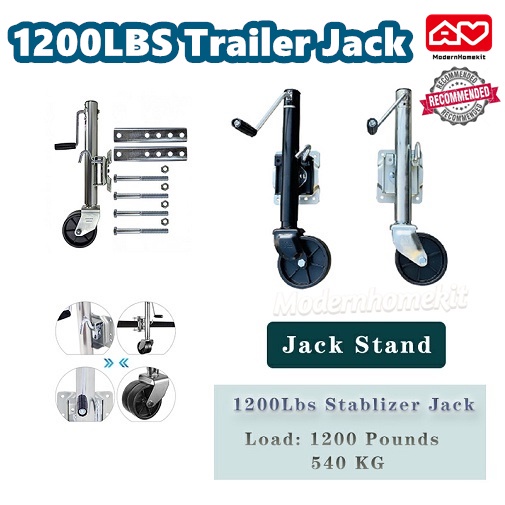 RD 1000/1200LBS Trailer Jack Hand Jack Hand Trailer Jack ล้อ Outrigger ล้อ Knight รอบ