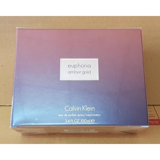 CK Euphoria Amber Gold EDP 100ml กล่องซีล #calvinklein