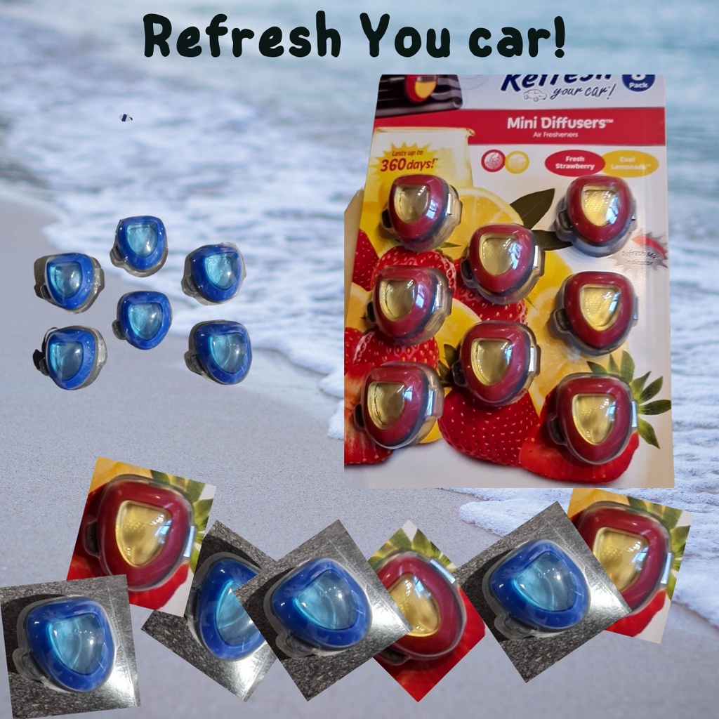 น้ำหอมปรับอากาศในรถยนต์ตัวดังในอเมริกา  Refresh Your Car Dual Scent Mini Diffusers Longlasting Autom