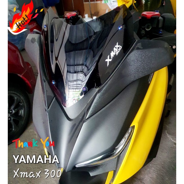 ชิวหน้า Xmax300 ทรงศูนย์ หัวใจเล็ก ใส่ตัวspได้