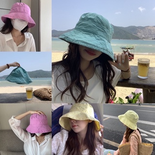 หมวกเกาหลี บักเก็ต pure simple fisherman hat พร้อมส่ง