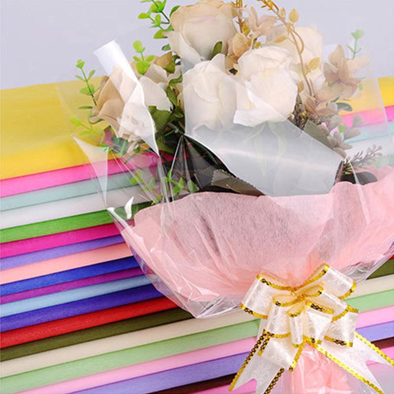 35 Pcs Colorful Cotton Flower Bouquet Wrapper Packaging Gift Wrapping