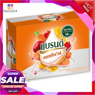 แบรนด์ แอคทีฟ 14 ผลิตภัณฑ์เสริมอาหาร 42 มล. x 12 ขวดเครื่องดื่มเพื่อสุขภาพBrands Active14 Dietary Supplement 42 ml x 12
