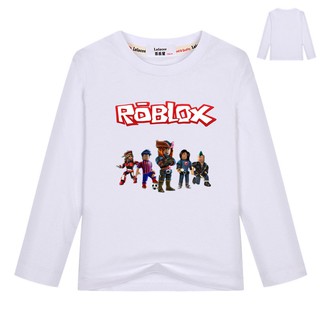 เสื้อยืดแขนยาว Roblox แฟชั่นสำหรับเด็ก