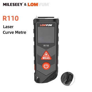 Mileseey R110 เครื่องวัดระยะทางเลเซอร์ แบบโค้ง พร้อมแบตเตอรี่ ชาร์จได้