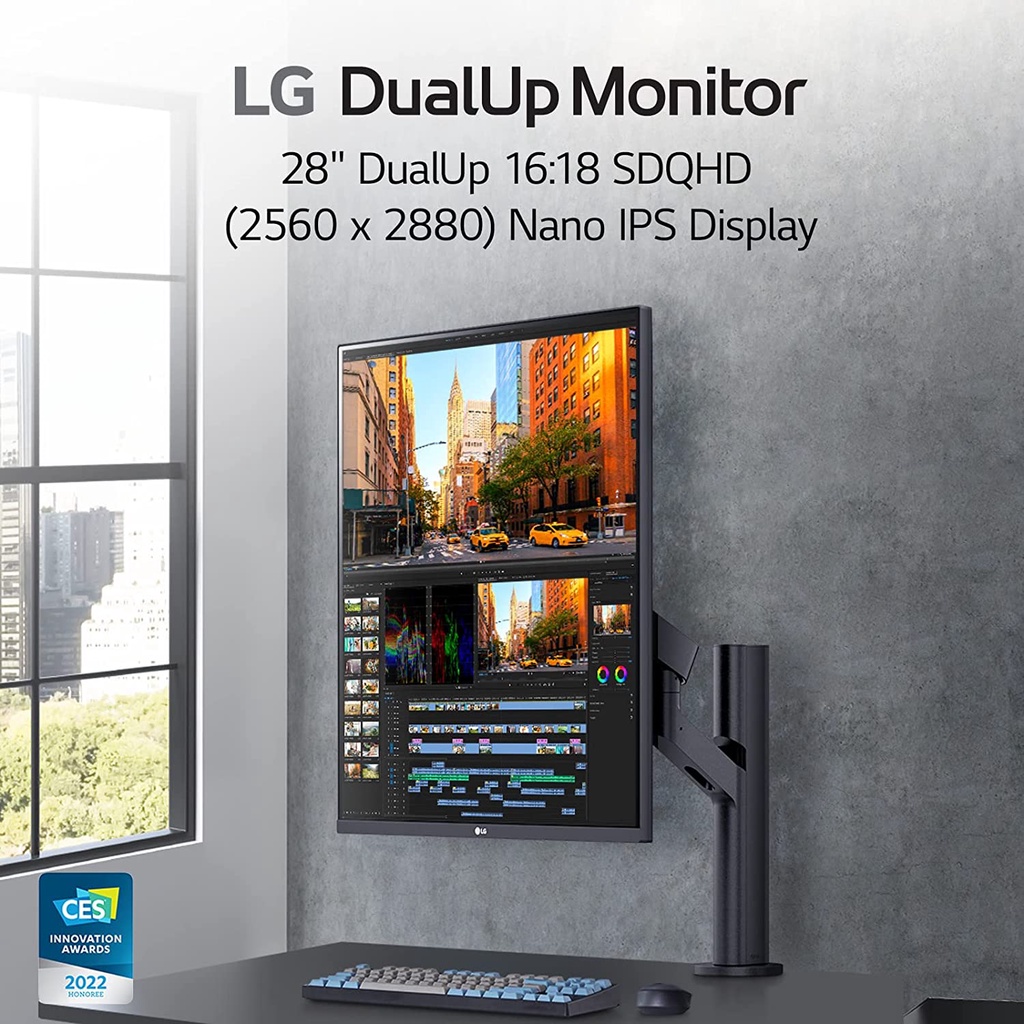 LG 28MQ780-B 28 Inch SDQHD (2560 x 2880) Nano IPS DualUp Monitor with