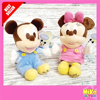 ตุ๊กตา Mickey Mouse Baby มิกกี้เมาส์ มินนี่ เบบี้ ขนาด 7 นิ้ว / ของเล่น ของเล่นเด็ก ของขวัญ ลิขสิทธิ์แท้ งานป้าย