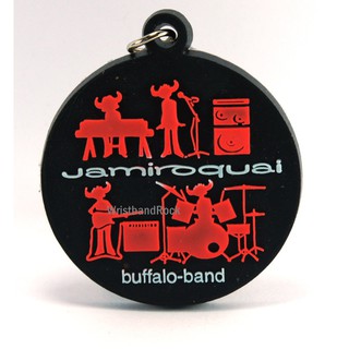 JAMIROQUAI พวงกุญแจ ยาง ปั้มนูน จามิโรไคว อีโม ร็อค เมทัล  2-3 วันรับของ JQI107