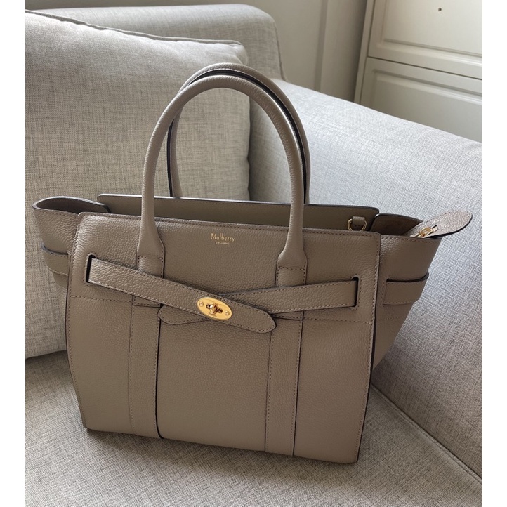 Mulberry รุ่นSmall Zipped Bayswater(สีsolid grey)