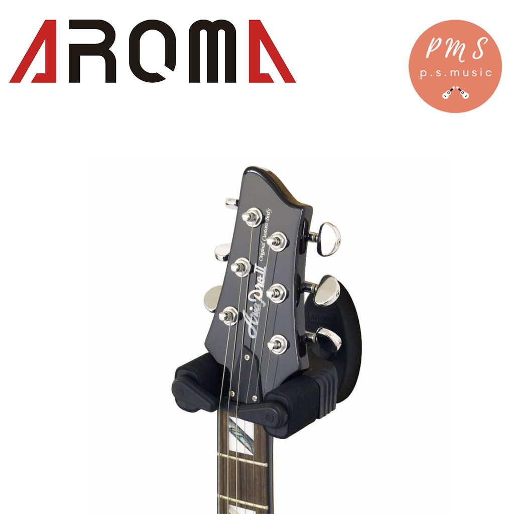 AROMA® ที่แขวนกีตาร์ รุ่น AH85 (Guitar Hanger ตัวแขวนกับกำแพง) แขวนกีตาร์และเบสและเครื่องสายได้ทุกรุ่น ทุกแบบ ราคา ถูกที่สุด ดีลบีเคเค แกลเลอรีภาพที่ 2