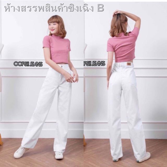 ❈👖 Oops Jeans 👍🏻(ถามไซส์ก่อนสั่งนะคะ) กางเกงยีนส์ กางเกงขายาว ทรงกระบอก ผ้านิ่มทรงเป๊ะมากแม่ ของมันต